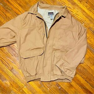 Tan Bulwark Flame Retardent Bomber Style Jacket